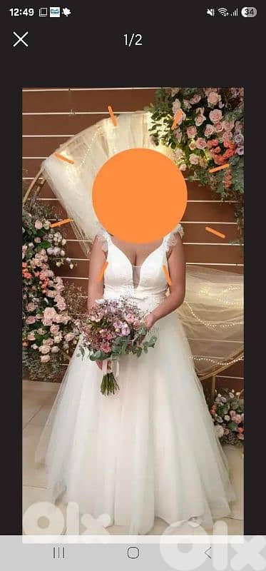 bridel dress used 1 time 1