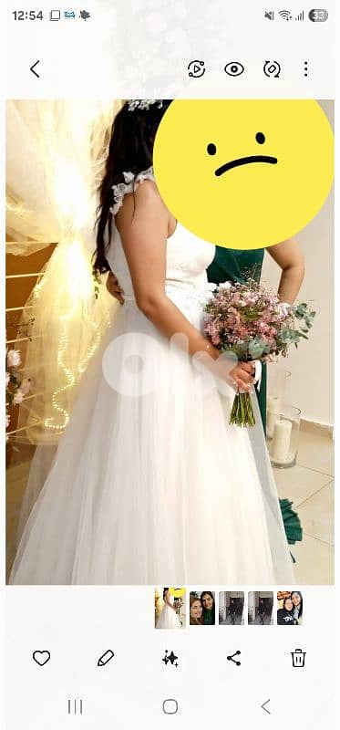 bridel dress used 1 time 2