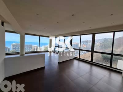 L18779-Spacious Office With Seaview For Rent in Haret Sakher