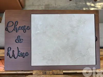 Marble and Wood Cheese Board