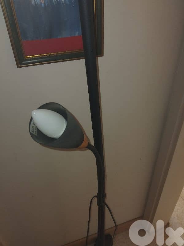 Black halogen floor lamp 2