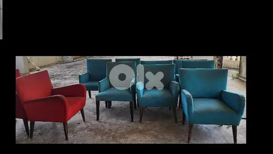 very beautiful chairs and small sofas