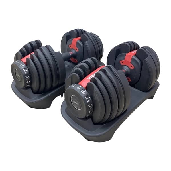 Pair of Adjustable Dumbbells 2.5Kg To 24Kg each 0