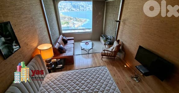 Tabarja 44m2 | Rent|Decorated Chalet | Sea View | Prime Location|RA/IV