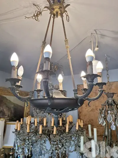 bronze empire chandelier