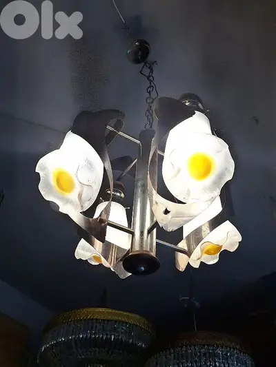 italian murano 1970s chandelier by Mazzega