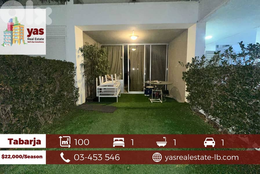 Tabarja/aqua 2 100m2 | 20m2 Garden | Chalet | Rent | RA/IV 0