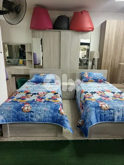 غرفة نوم مفرد full bedroom single
