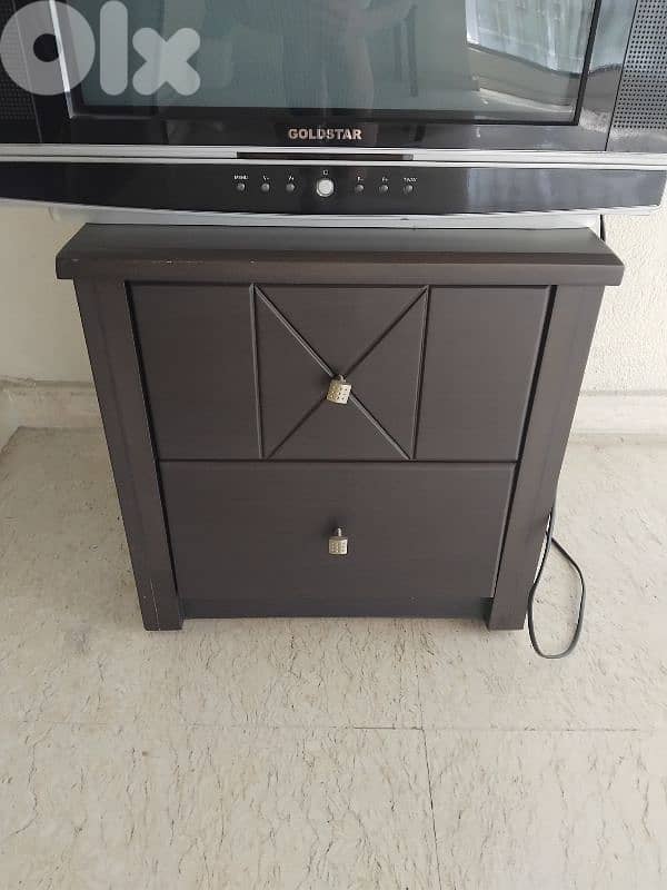 brown wooden nightstand 1