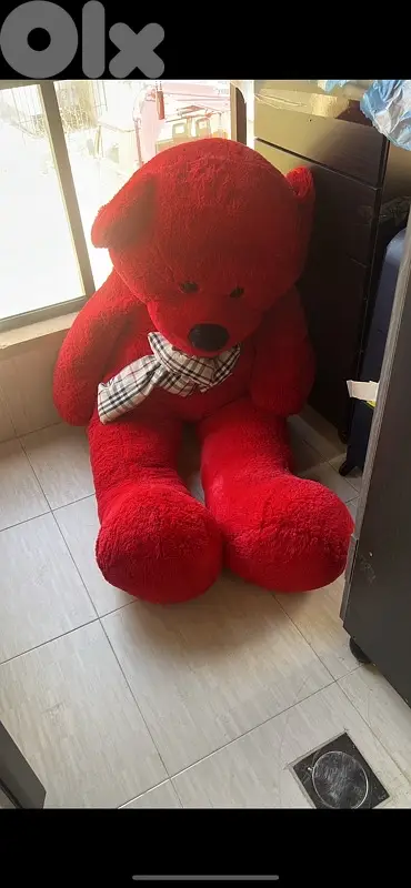 huge red teddy bear