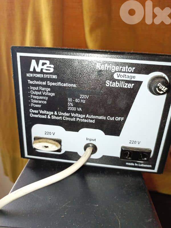 Refrigerator Voltage Stabilizer 1