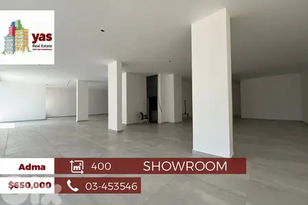 Adma 400m2 | Showroom | Accessible | Brand New | Prime Location| EH/YV