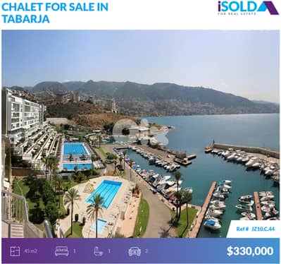 45m2 Chalet+Sea View 4Sale In Aquamarina 2/Tabarjaشاليه للبيع في طبرجا