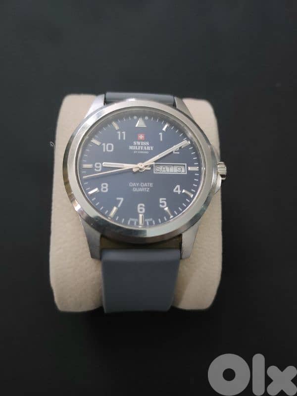 Swiss military by chrono. Day & date. 1