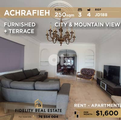 Apartment for rent in Achrafieh JD188 شقة  للإيجار في الأشرفية