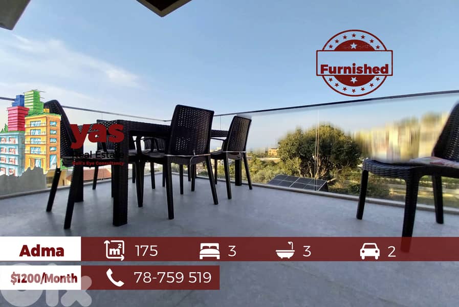 Adma 175m2 | Furnished | Rent | Open View | Excellent Condition | IV 0