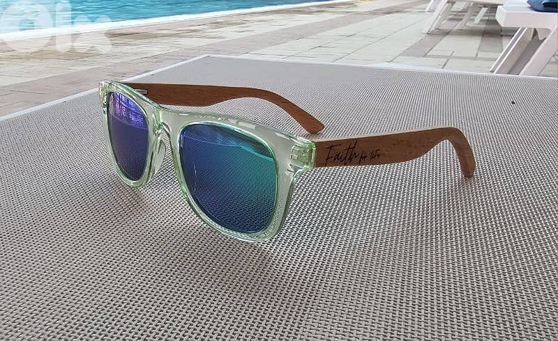 FAITH BRAND  KIDS , Polarized anti UV rays, wooden Sunglasses 2