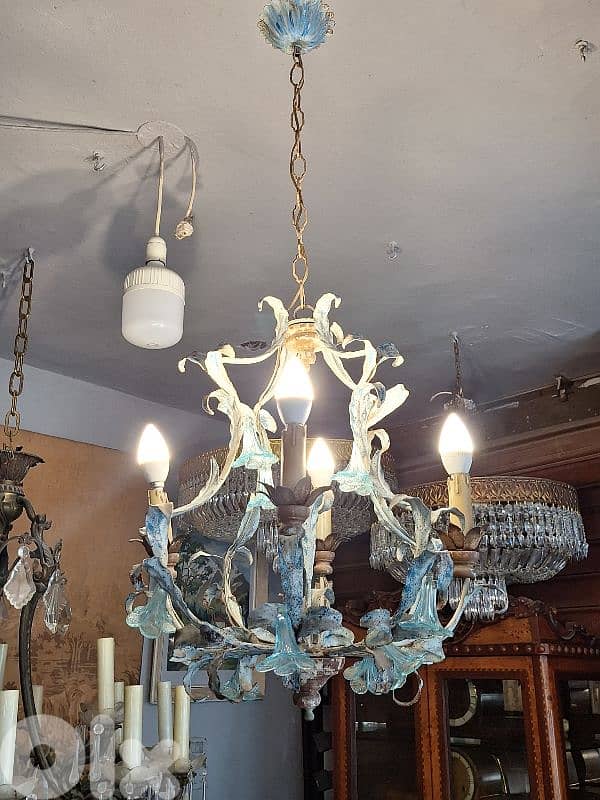 french leaf shaped chandelier 0