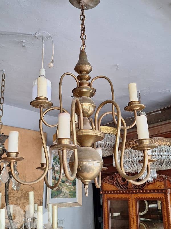 flemish english brass chandelier 5