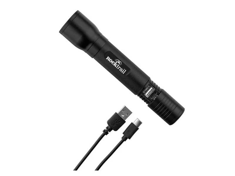 rocktrail led torch with power bank and car adaptor 1