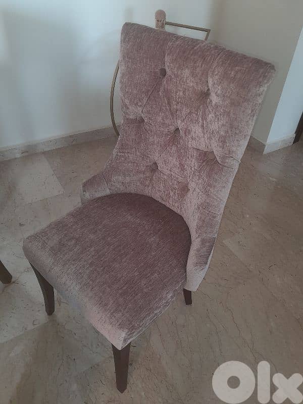 dining table with dresssoir and mirror with8 chairs 5