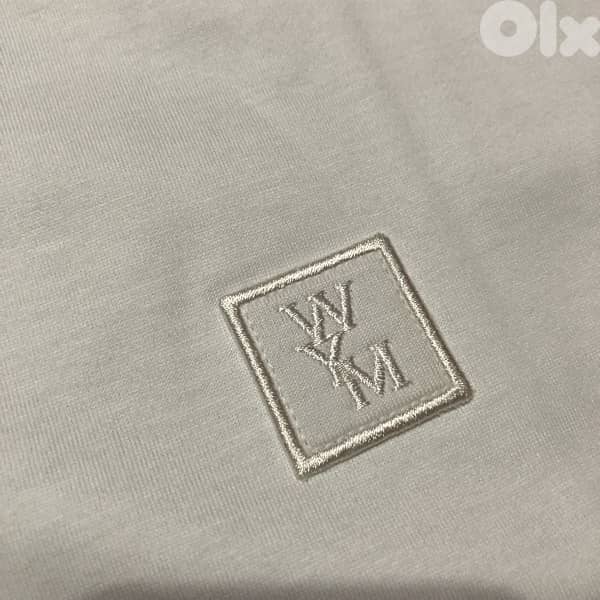 Wooyoungmi Original White Beads T-Shirt size 46 1