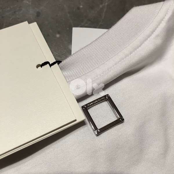 Wooyoungmi Original White Beads T-Shirt size 46 10