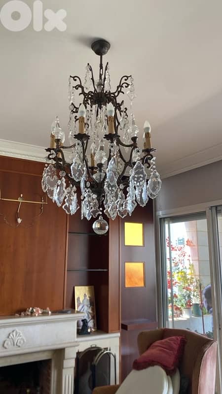 2 Crystal Chandeliers 0