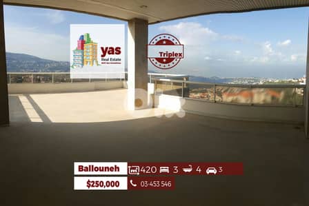 Ballouneh 420m2 Triplex | Luxury | Panoramic View |