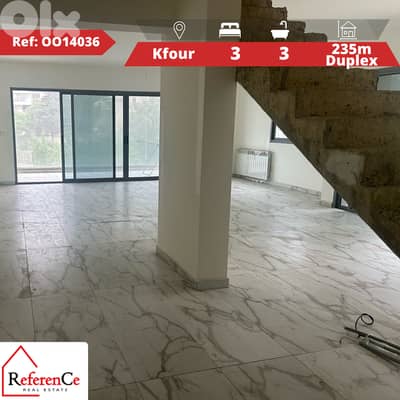 Duplex with terrace in Kfour دوبلكس مع تراس في كفور
