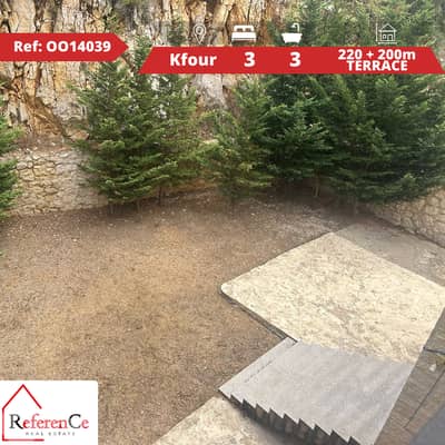 Apartment with terrace in Kfour شقة مع تراس في الكفور