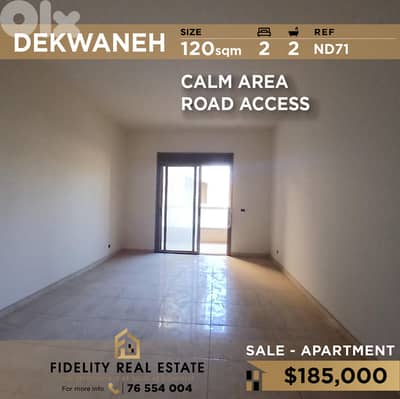 Apartment for sale in Dekwaneh ND71 شقة للبيع في الدكوانة