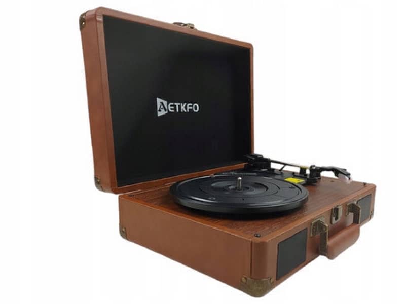AETKFO C210 Bluetooth turntable 33/45/78 rpm. with USB and RCA 1
