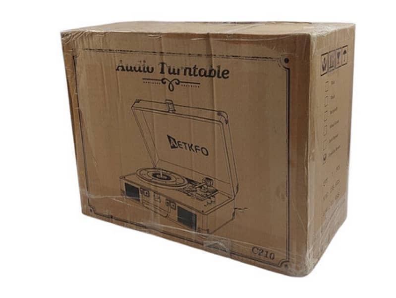 AETKFO C210 Bluetooth turntable 33/45/78 rpm. with USB and RCA 5