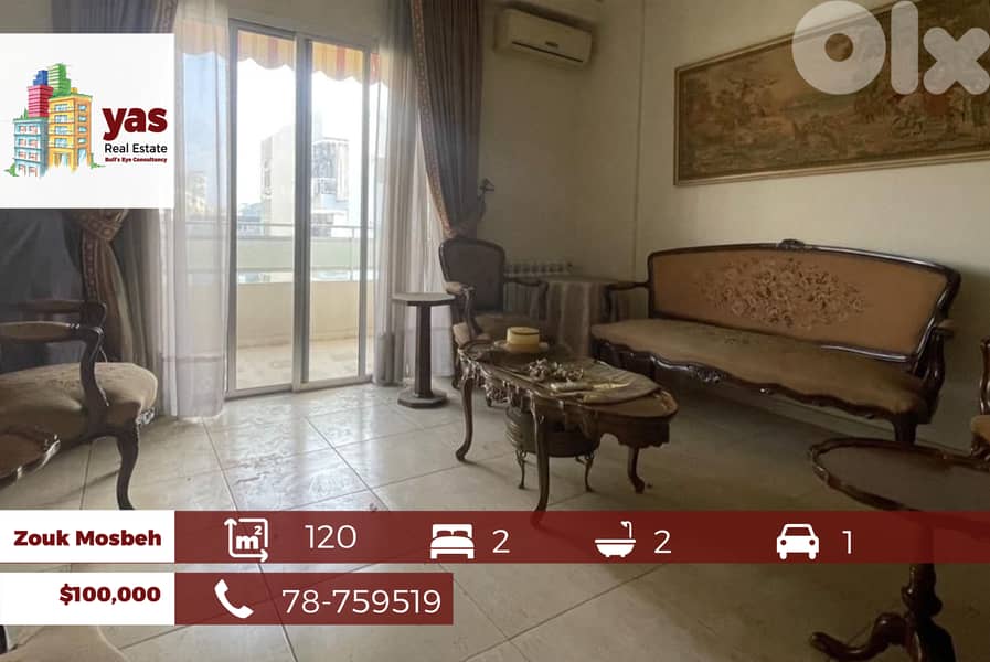 Zouk Mosbeh 120m2 | Furnished | Well Maintained | Prime Location | EL 0