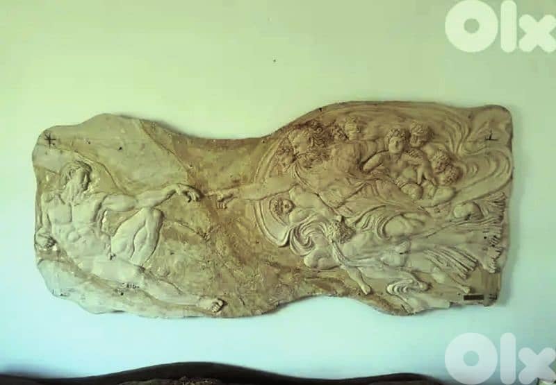 the creation bas relief sculpture 2m x 1m  for wall decoration 3