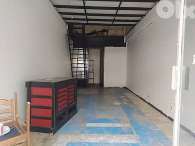 40 Sqm Shop + 25 Sqm Mezanine For Rent In Mezher محل للاجار في مزهر