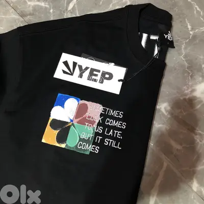 YEP - T-shirt Black oversize size S