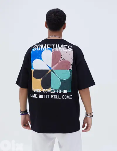 YEP - T-shirt Black oversize size S