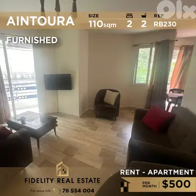 Apartment for rent in Aintoura RB230 شقة للإيجار في عينطورة،