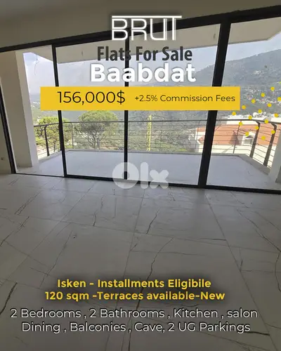 Apartments for sale in Qonnabet Baabdat- Isken Eligible-NEW
