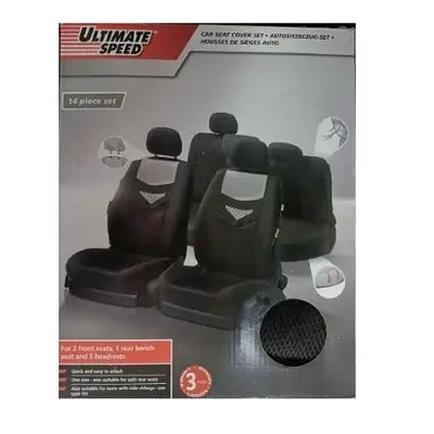 Ultimate Speed Car Seat Cover Set 14 Pcs - طقم أغطية مقاعد السيارة