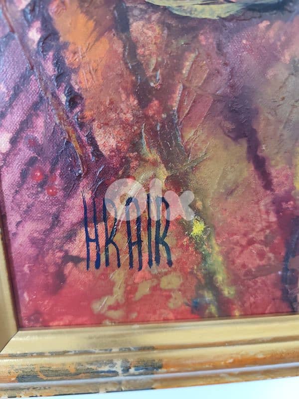 hrair,oil on canvas,110x110cm,one of his best work,oil on canvas 1