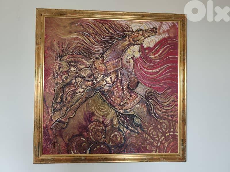 hrair,oil on canvas,110x110cm,one of his best work,oil on canvas 2