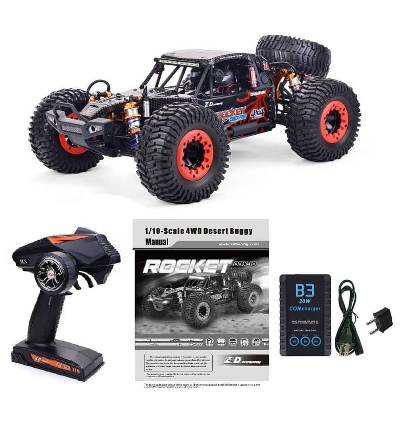 ZD Racing 1/10 DBX 10 Rocket 4WD Brushless Desert 0