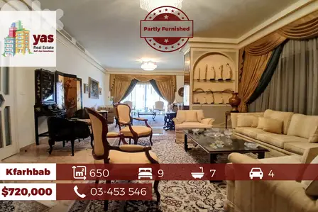Kfarhbab 650m2 | Spacious Duplex | Super Luxury | Open View | YV/EH |