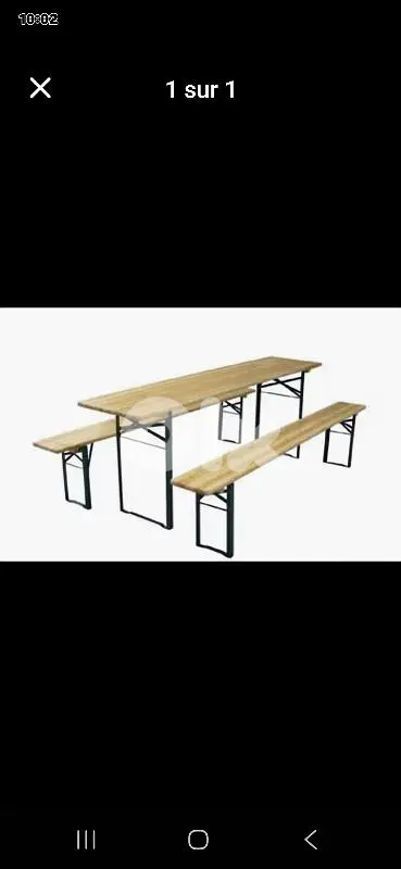 bench with table bench with table
