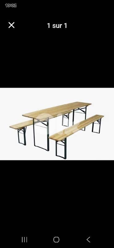 bench with table 0