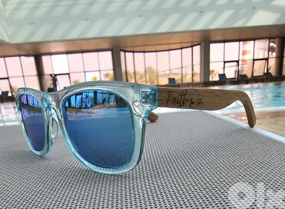 FAITH BRAND (5 till 12) Polarized anti UV, wooden Sunglasses for kids