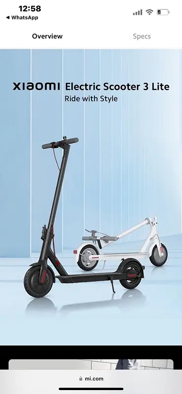 used the scooter